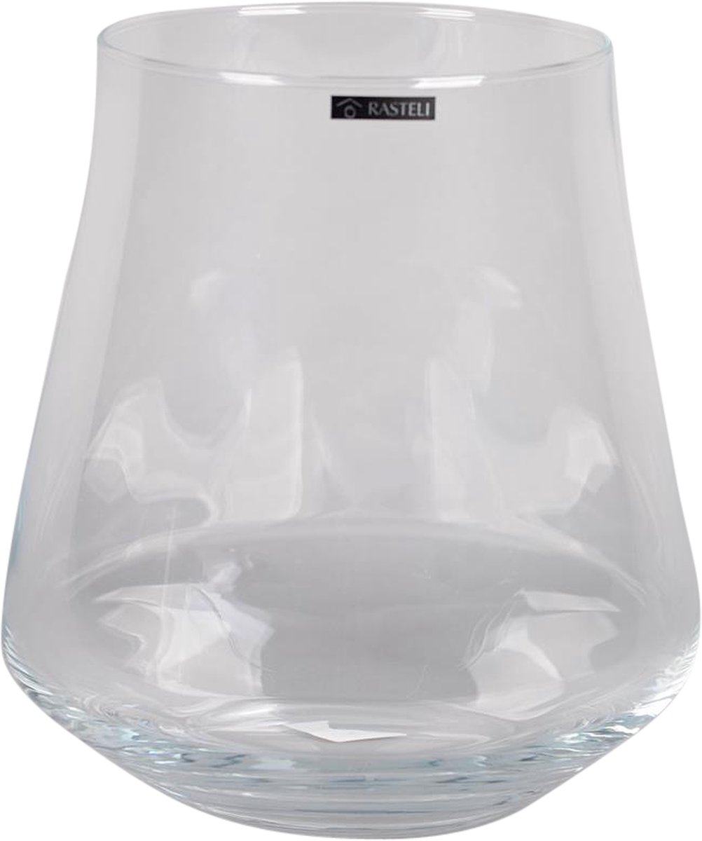 Rasteli Vaas - glas - transparant - D25 x H27,5 cm