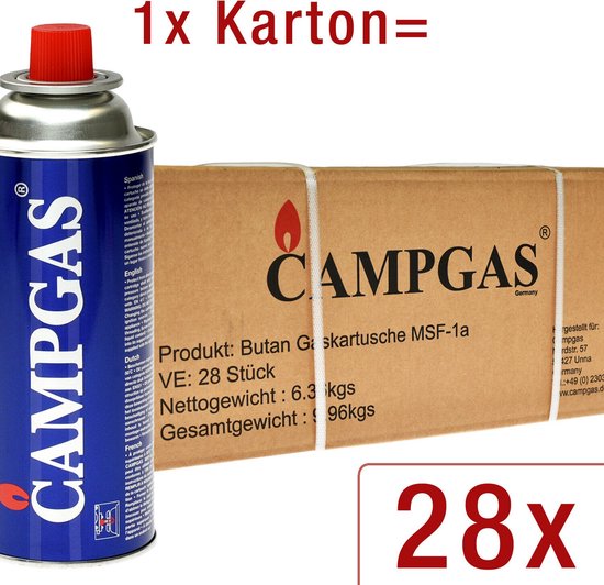 Alpen Camping Butan gaspatroon voor gasfornuis, camping-kooktoestel
