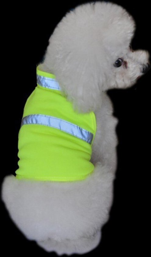 Funtone Colors Honden Reflecterend Vest - Comfortabele Veiligheidsjas voor Jacht, Hoge Zichtbaarheid voor Honden met Elastische Riemen en Gesp Sluiting - Geel, XX-Groot