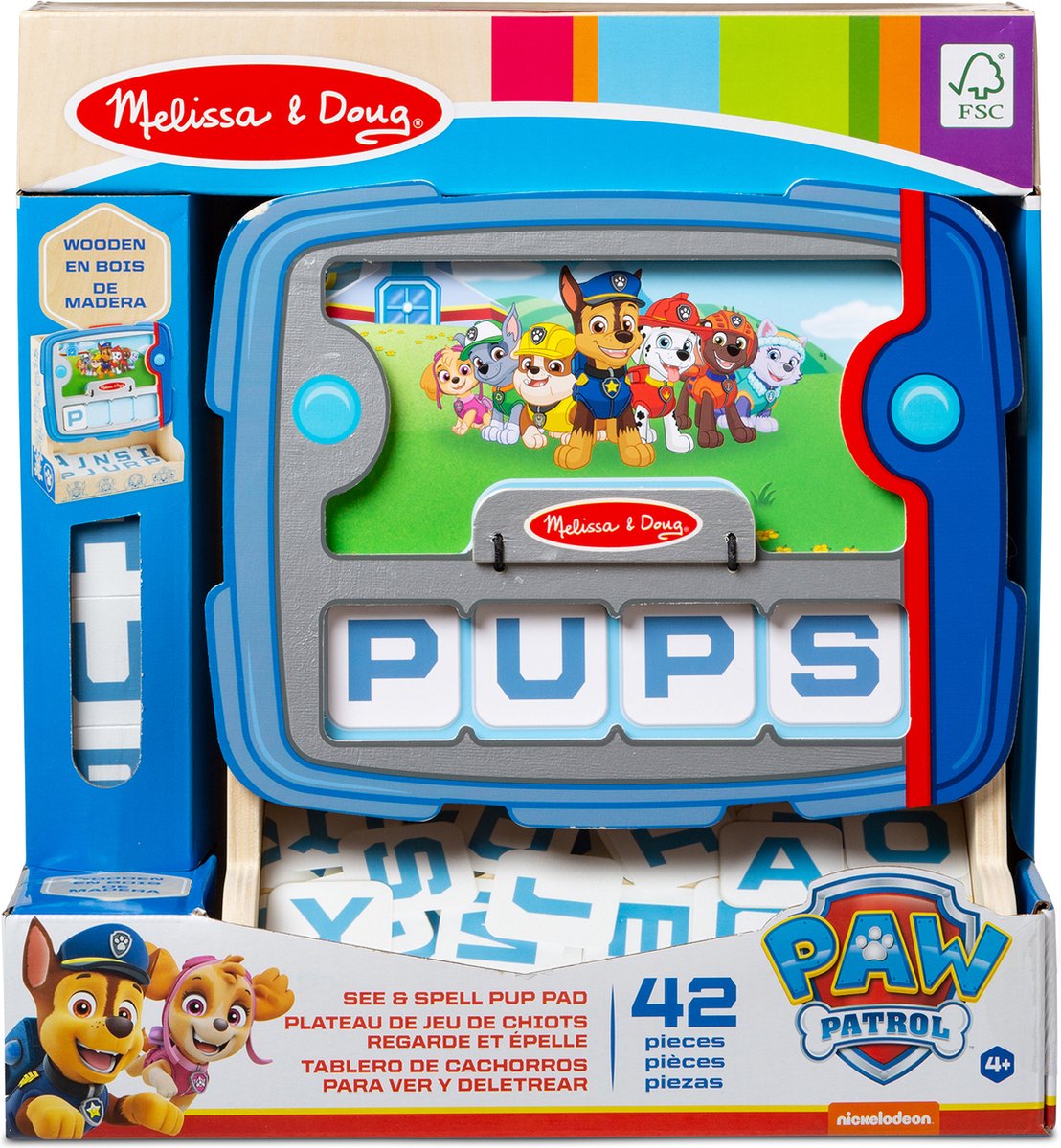 Melissa & Doug PAW Houten puppy - Kijken & Spellen Houten speelgoed -... | bol.com