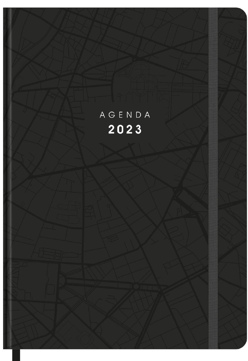 Hobbit - Agenda - Zwart - 2023 - Hardcover - Week per pagina - A4 (30.5x21.5cm)