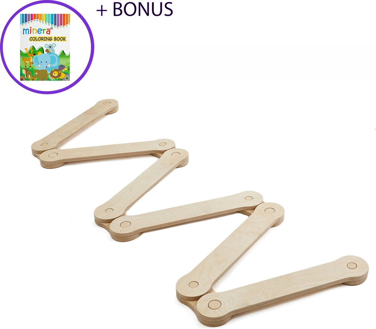 Minera Balance Beam - Balans Balk - Evenwichtsbalk - Balance board kinderen - Evenwichtstraining - Montessori speelgoed - Peutergym