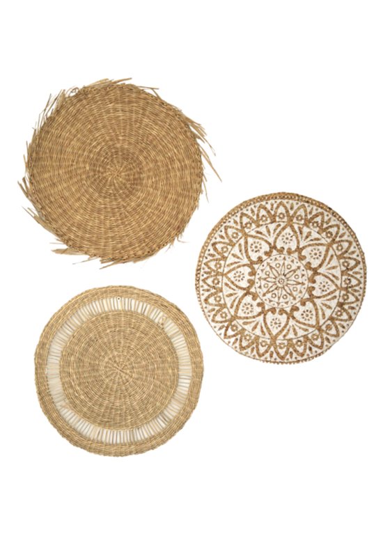 TNTGMG Boho wandmanden, 7 stuks, hangende gevlochten