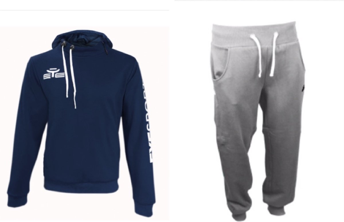 Jogging/Relaxpak Felpa Smart/Panta Gigi, Eye Sportwear, maat L, Navy blauw/Grijs