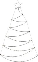 Sapin de Noël illuminé de luxe Oneiro - Décoration murale - 150cm - Noël - Sapin de Noël - vacances - hiver - éclairage - intérieur - extérieur - ambiance