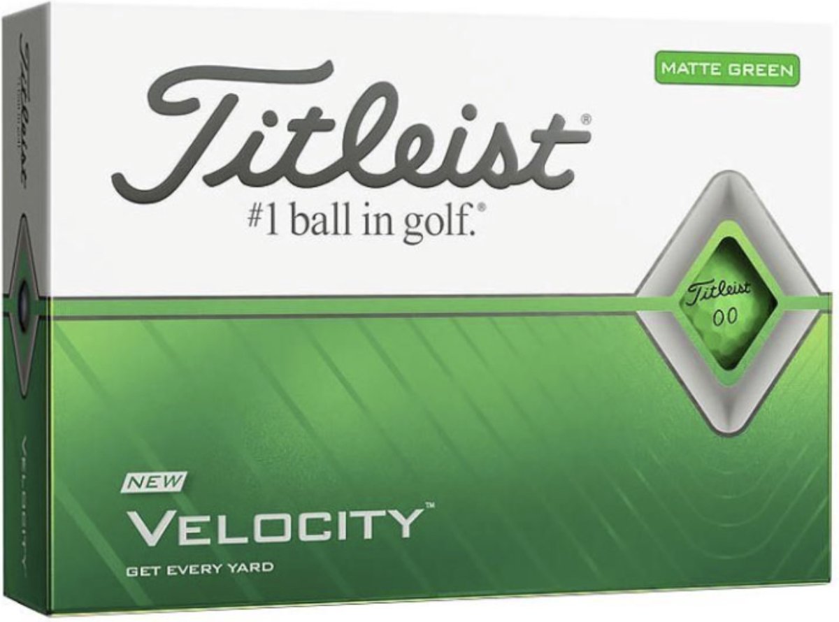 Titleist Velocity golfballen dozijn groen