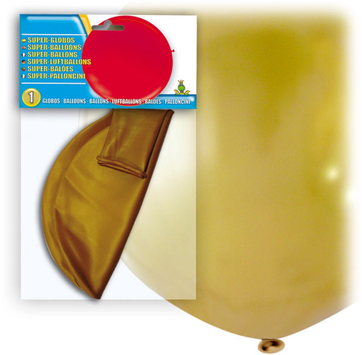 GLOBOLANDIA - Enorme goudkleurige latex ballon