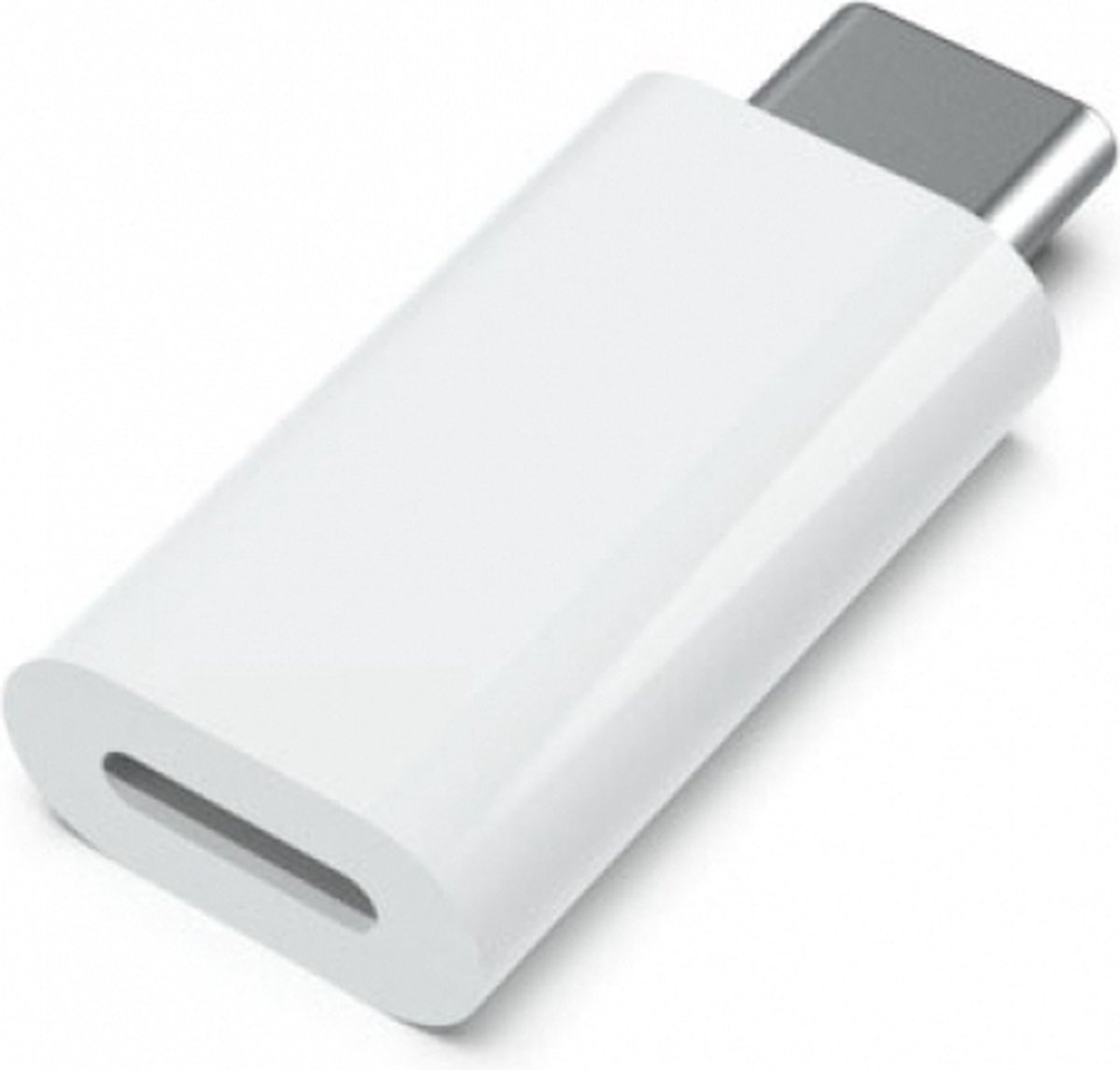 Doodadeals® | 8 Pin Lightning Female naar Type C Male USB Adapter | Wit
