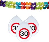 Folat party 30e verjaardag feestversiering set - Ballonnen en slingers