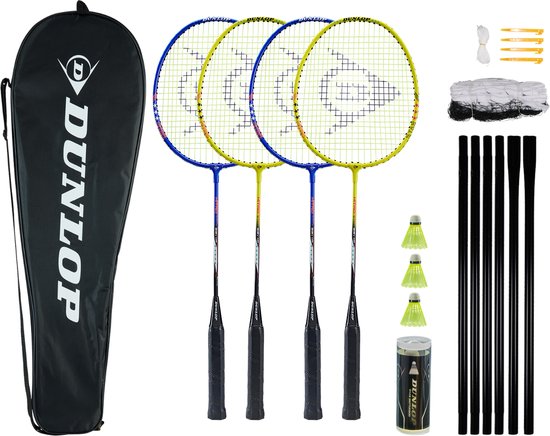 Dunlop Badminton racket NITRO-STAR SSx 1.0 4P SET W NET