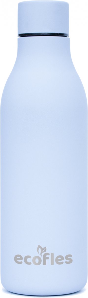 Ecofles Thermosfles - RVS Drinkfles - 500ml - Pastel Licht Blauw