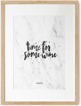 Fabrikten Poster - Tekst - Time for some Wine - Marmer - A3