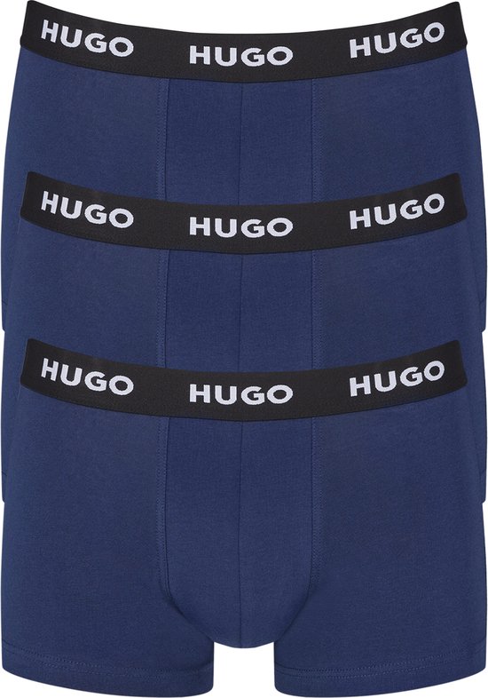 HUGO trunks (3-pack) - heren boxers kort - navy - Maat: M