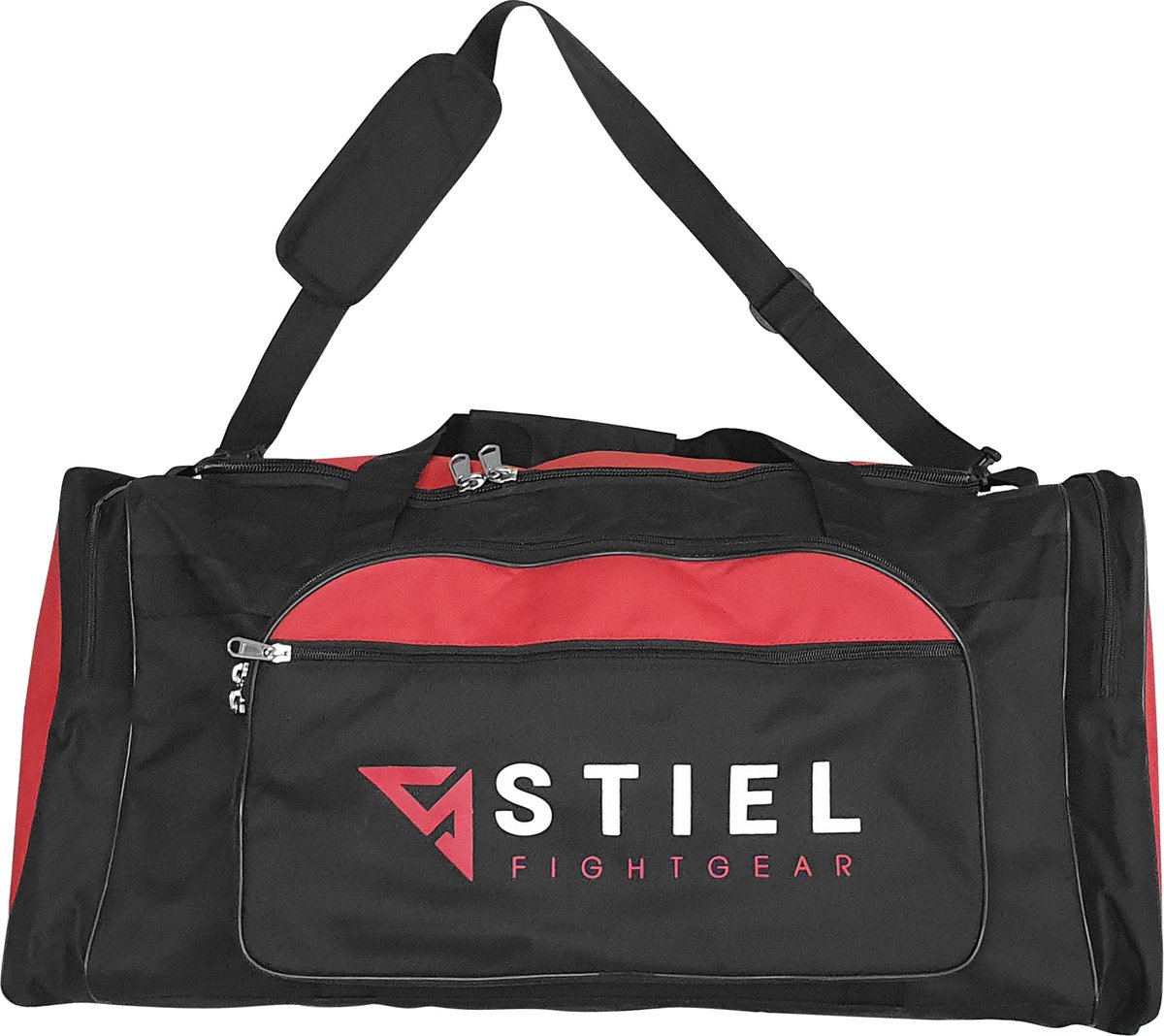 Stiel Sporttas - Large - Zwart met Rood - 70 x 38 x 28cm