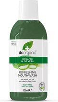6x Dr. Organic Aloe Vera Mondspoelwater 500 ml