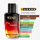 Aromatische, Fougere merkgeur voor heren - JFenzi - Eau de Parfum - Fire Homme - 100ml - 80% ✮✮✮✮✮ - Cadeau Tip !