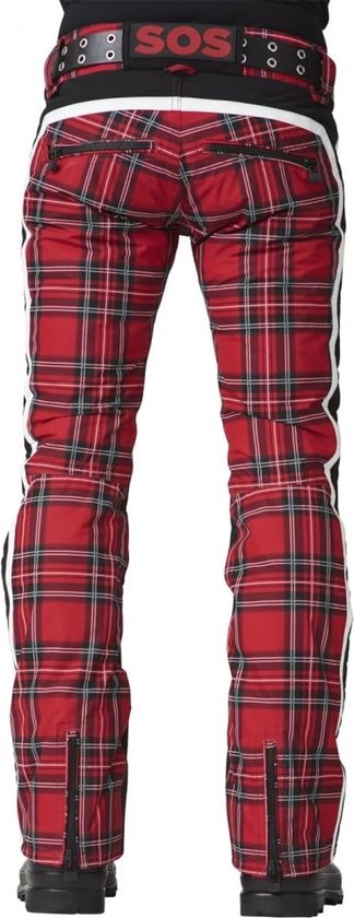 SOS Sportswear of Sweden ski broek WS JACKY PANT Racing Red Tartan | bol.com