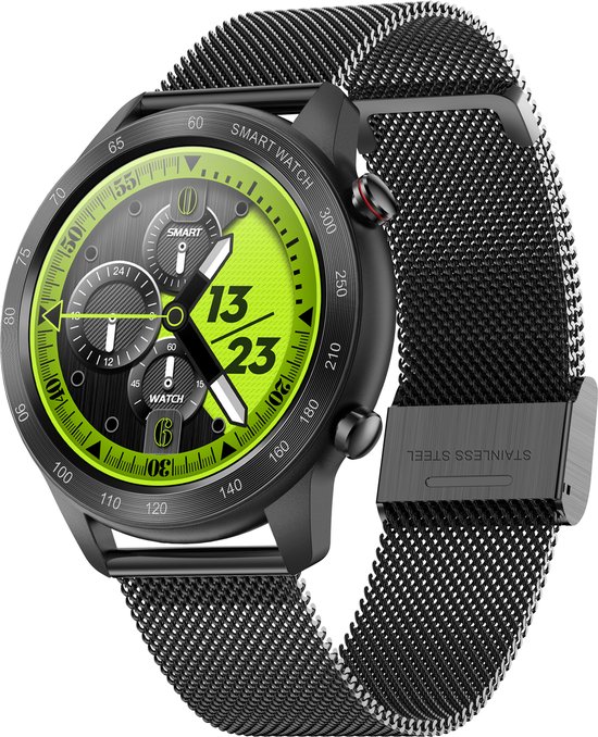 Belesy® MALIBU – Smartwatch Heren – Smartwatch Dames – Horloge – 1.3