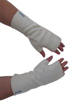 Bluvardi Vingerloze Handschoenen - Antipilling Fleece -Vanille - L