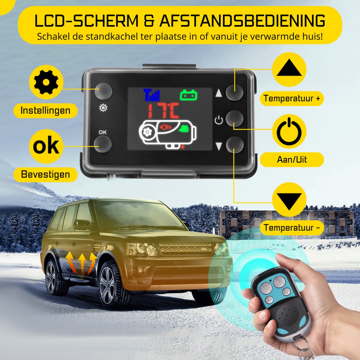 Universele Motorverwarmer Auto Voorverwarmer 3000W Anti Droge Automobieldelen Eu Stop 220v Yemaa