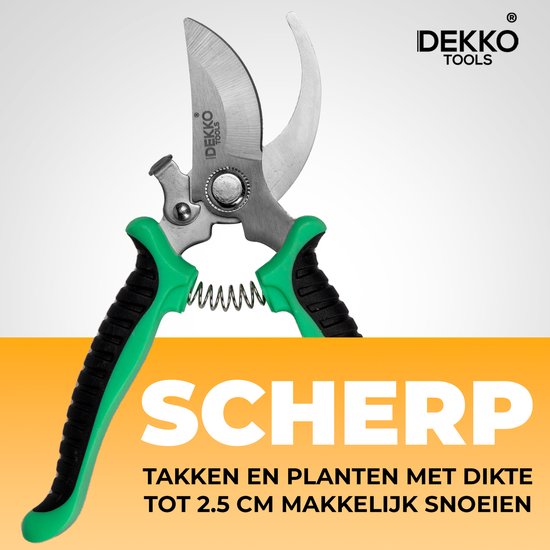 Snoeischaar - Takkenschaar - Heggenschaar - oogstschaar - Ergonomische - tot 24 mm takken - roestvrij staal — afbeelding 3