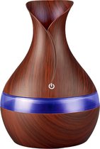 Aromatische Diffuser - Luchtbevochtigers - Diffuser Vernevelaar - Humidifier - Geurverspreiders - Dark Wood Grain - Kunststof Plastic - 17,95