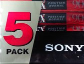 5-pack Sony C-90 FX Cassette (90 min)