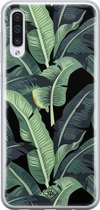 Casimoda® hoesje - Geschikt voor Samsung A70 - Palmbladeren Bali - Backcover - Siliconen/TPU - Groen