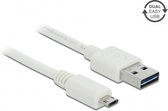 EASY-USB 2.0 Type-A mâle > EASY-USB 2.0 Type Micro-B mâle 0,5 m blanc