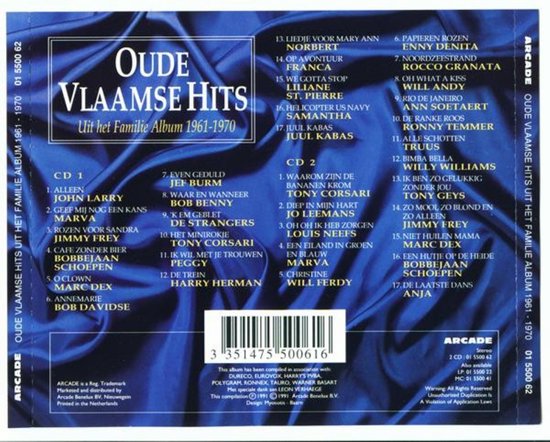 OUDE VLAAMSE HITS uit het Familie Album 1961-1970, JOHN LARRY ALLEEN