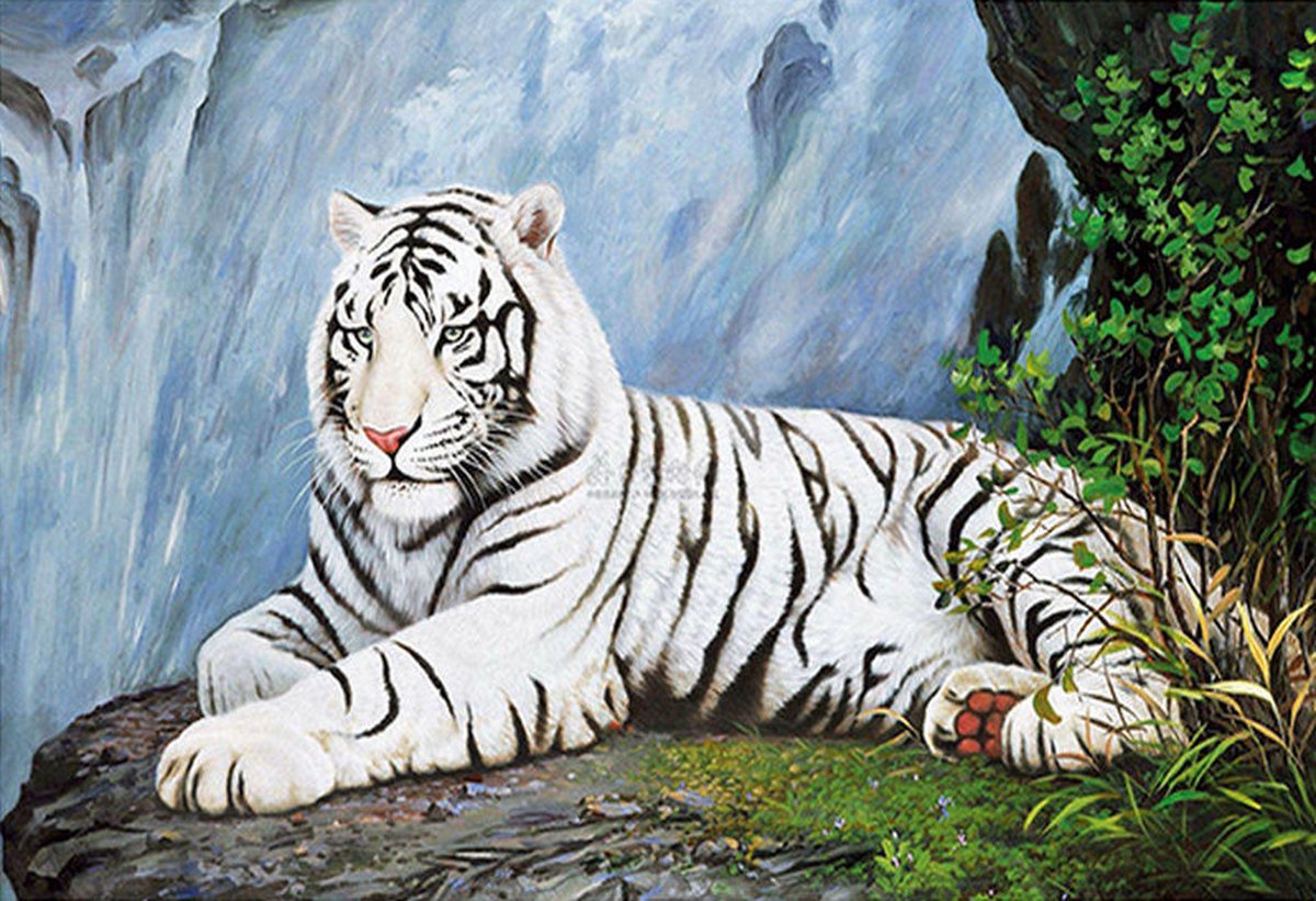 VDTOYS® DIAMOND PAINTING volwassenen - VDT 006 - vierkante steentjes - full - groot formaat - nieuwe tekeningen - 55 op 45 cm (canvas) - 50 op 40 (foto)
