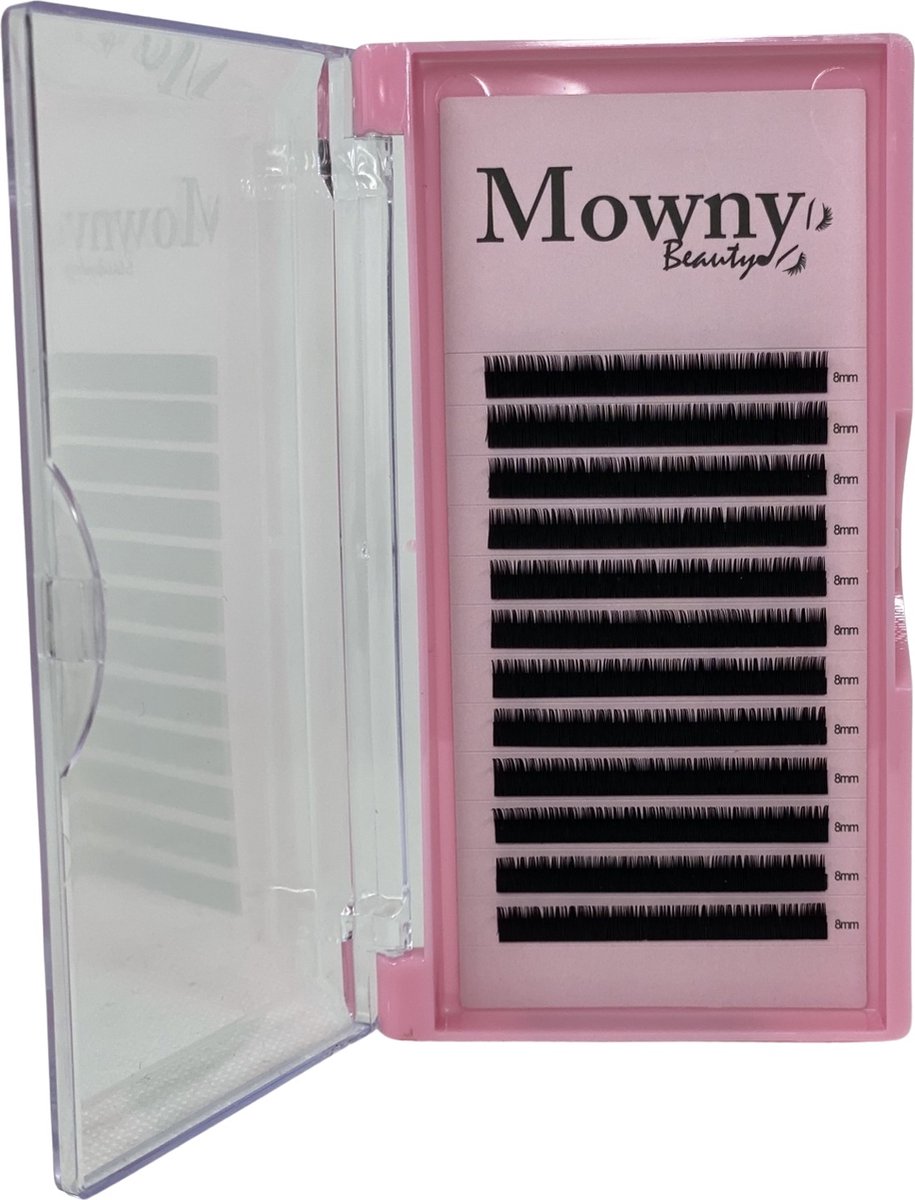 Goedkoopste One by one wimperextensions - C-krul - 0,20mm - 8mm - Mowny Beauty