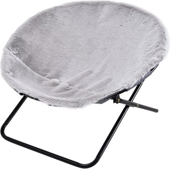 Topmast Ligstoel - Hondenstretcher - 50 x 50 x 24 cm - Grijs - Hondenbed - Honden Ligbed - Stretcher - Opvouwbaar