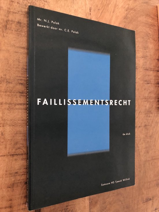 Faillissementsrecht 6de druk - cover