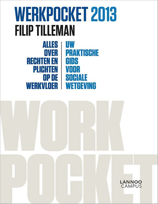 Werkpocket 2013 - cover