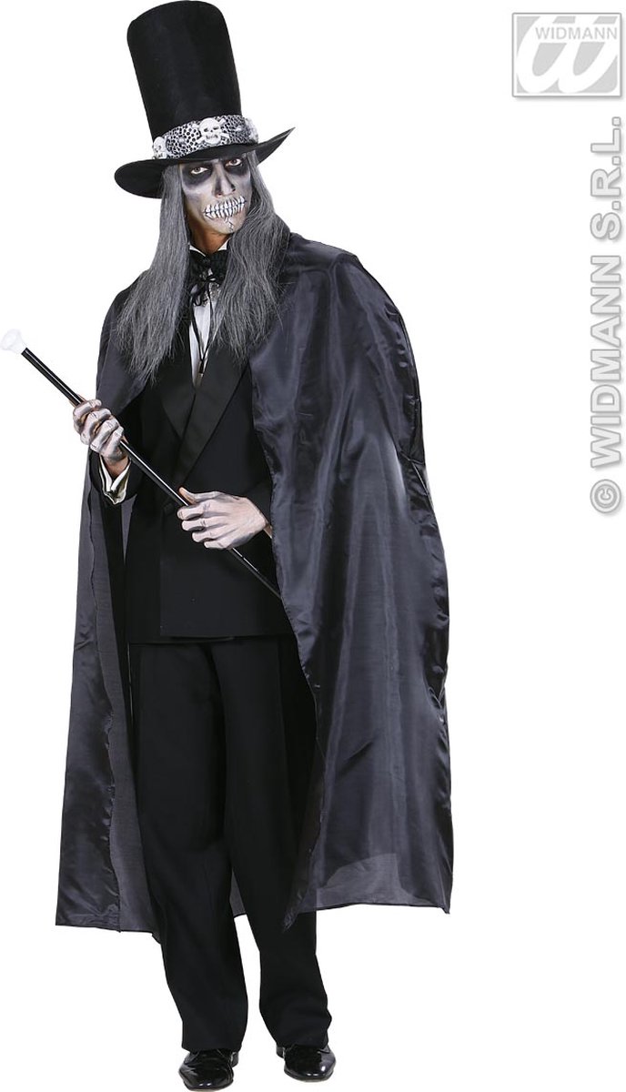 Zwarte cape 130cm