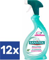 Sanytol nettoyant désinfectant tout usage - 12 x 500 ml - Antibacterieel