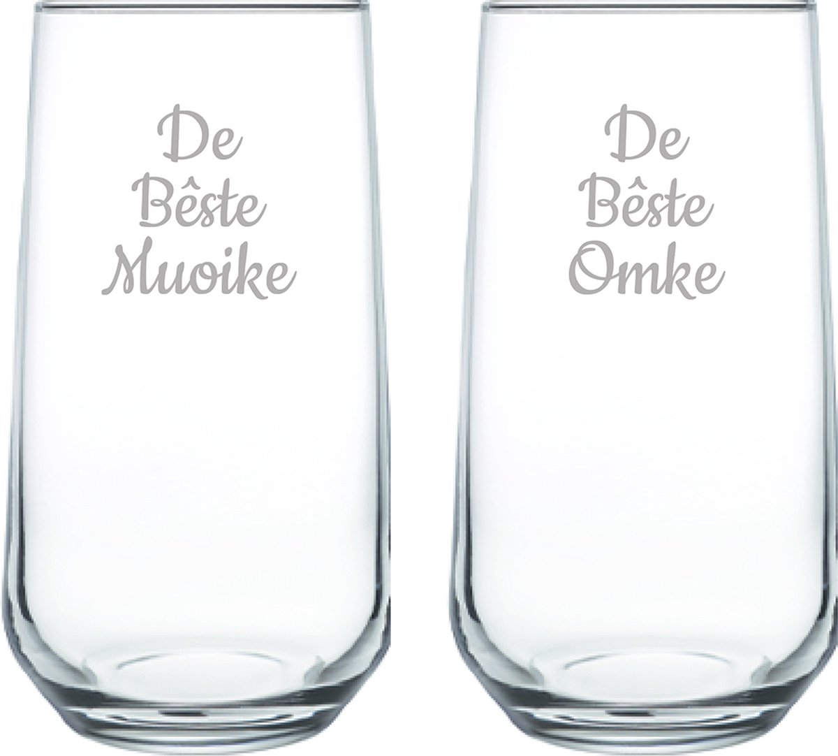 Gegraveerde Drinkglas 47cl De Bêste Muoike-De Bêste Omke