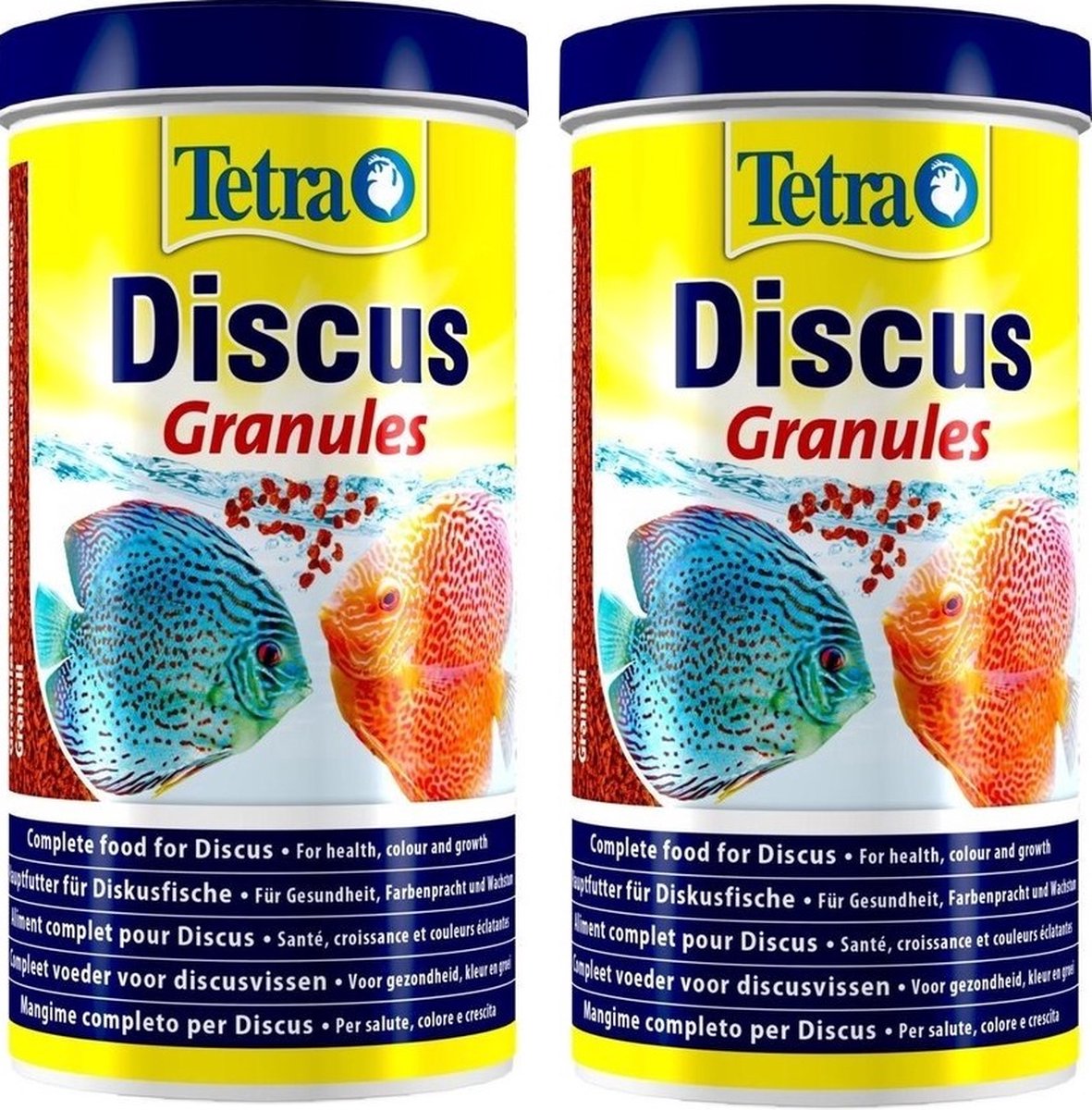 Tetra - Discus - Granulaat Vissenvoer - 1L - 2 stuks - voordeelverpakking