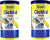 Tetra - Cichlid sticks - Cichliden visvoer - 1 liter - 2 stuks - Voordeelverpakking
