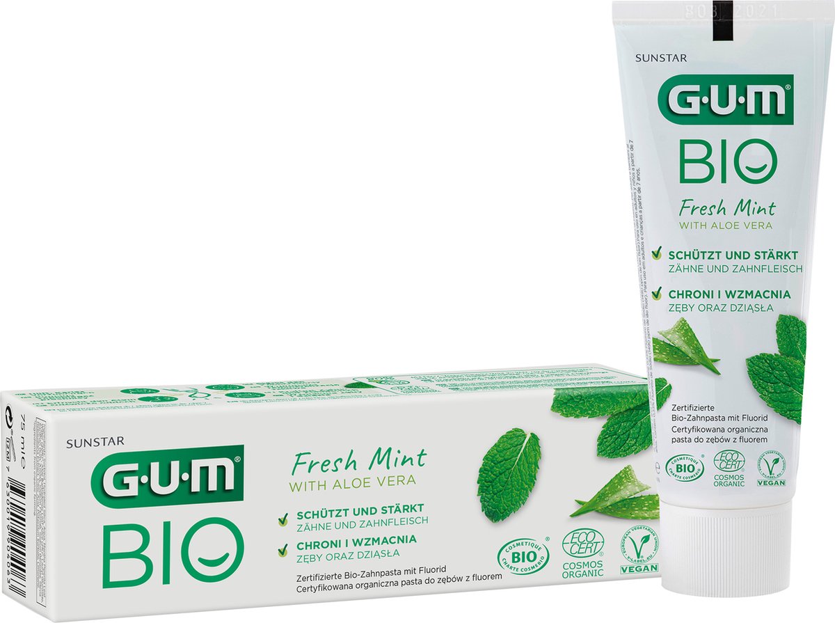 Goedkoopste GUM Bio Tandpasta Fresh Mint 75 ml