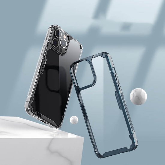 Coque de téléphone adaptée pour Apple iPhone 14 Pro Max - Coque en TPU Nillkin Nature - Coque arrière - Blauw