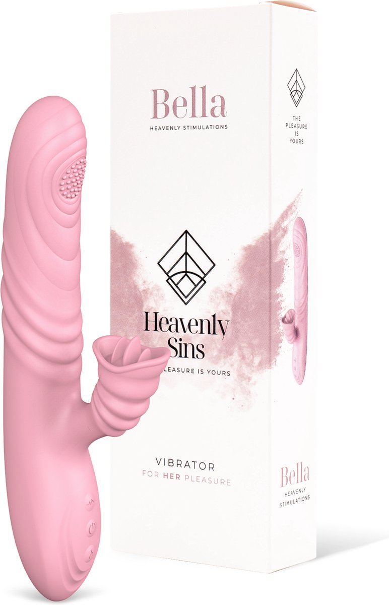 Heavenly Sins - Bella - Clitoris en G-spot vibrator - Clitoris stimulator - Verwarmd - Roze