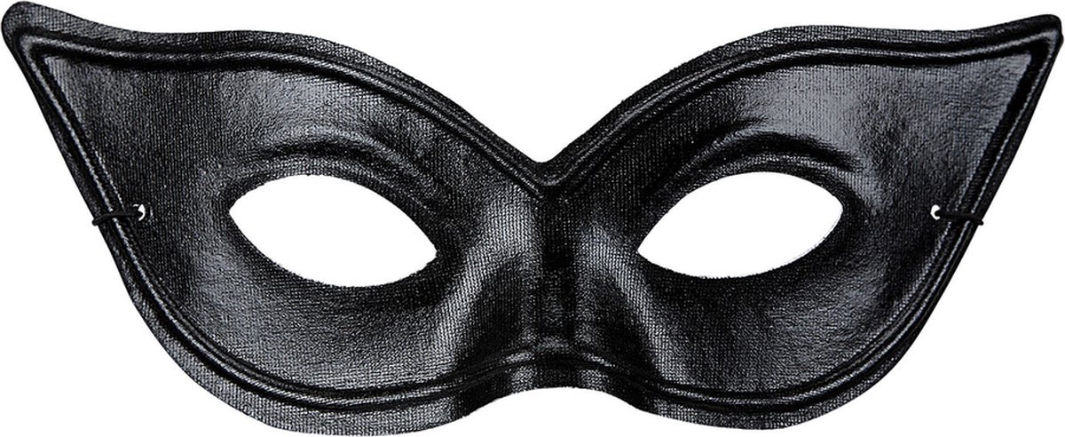 Katachtige zwarte oogmaskers