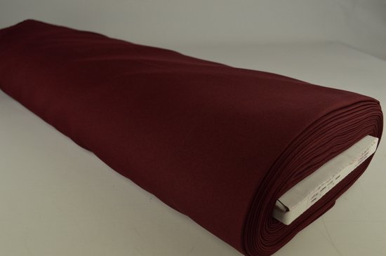 Tissu non feu 25 mètres - Rouge bordeaux - 100% polyester