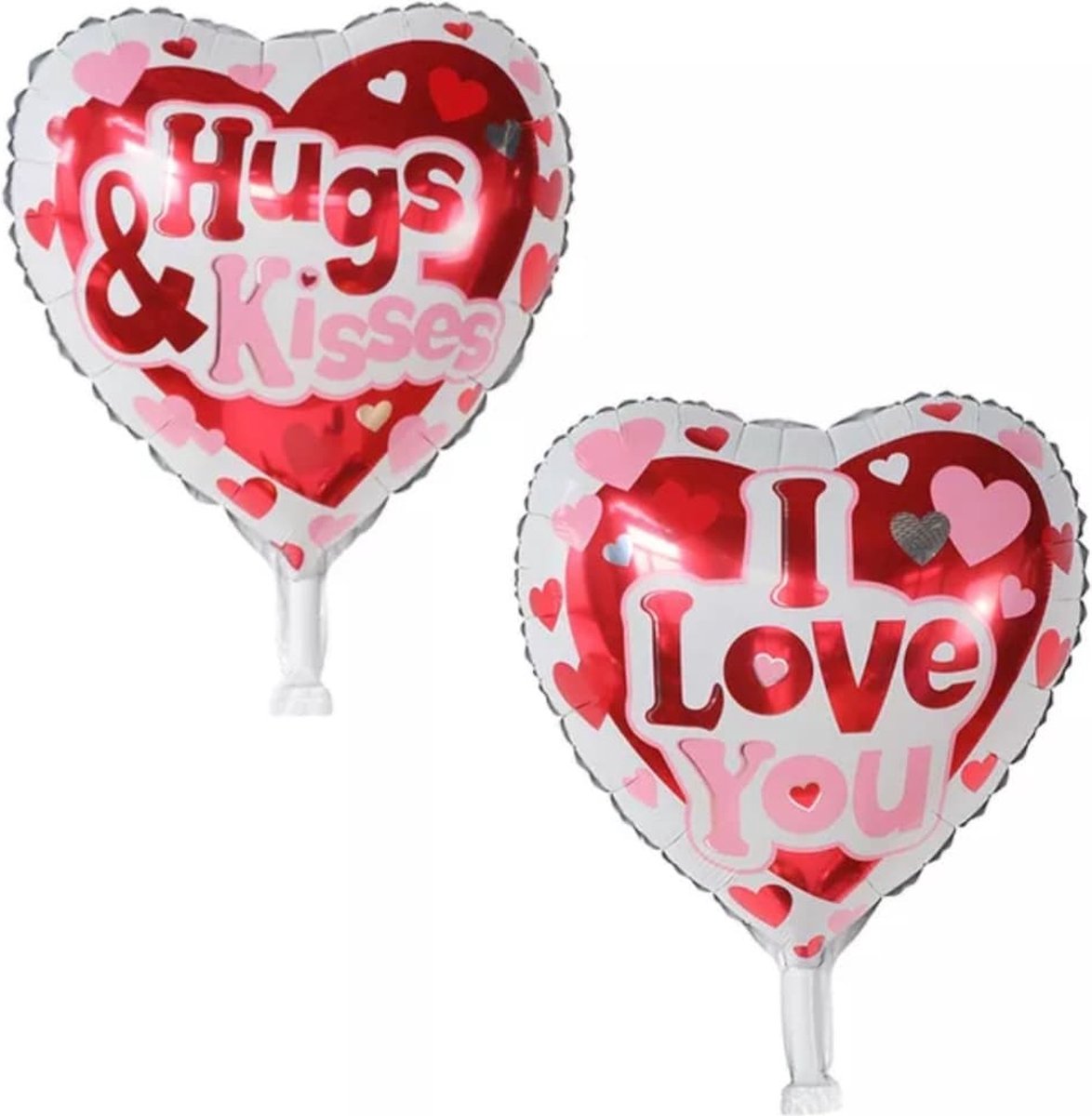 Folieballon i love you / hugs & kisses 45 cm