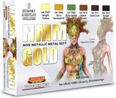 Lifecolor CS53 NMM (Non Metallic Metal) Set 1 Gold + 6 pipetjes 2ml