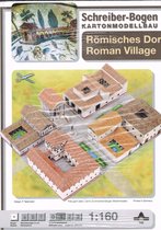 bouwplaat Romeins dorp, schaal 1/160