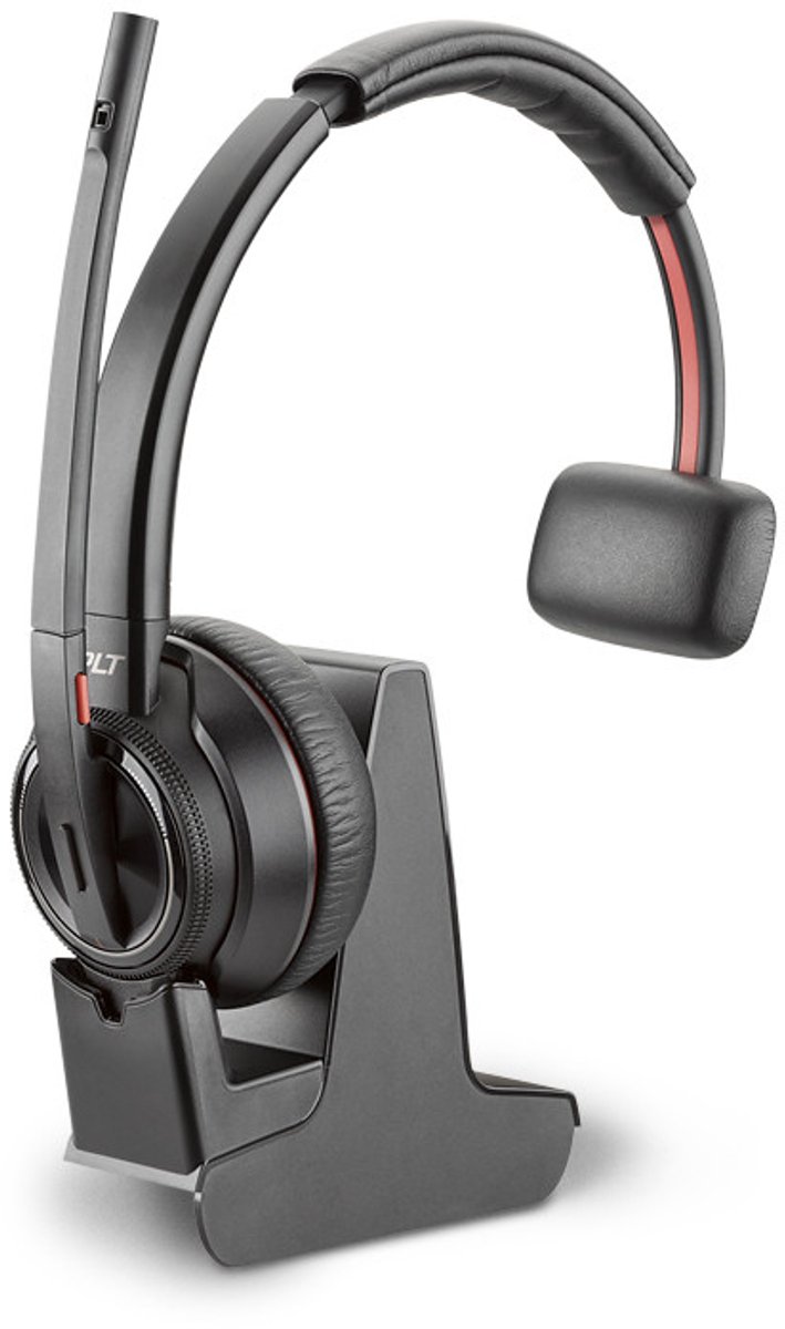 Plantronics Savi W8210 Reserve headset / uitbreidingsmodule Bluetooth Draadloos On Ear Zwart