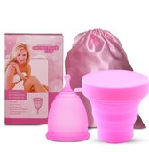 Luxegoed® - Menstruatiedisc - Menstruatiecup Sterilisator - Menstruatiecups - Large - Roze